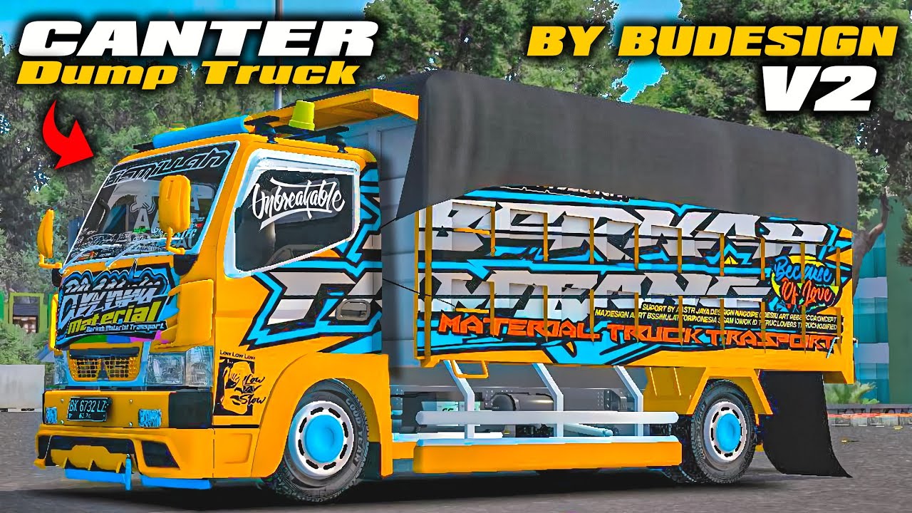 Mod Bussid Truck Canter Full Strobo