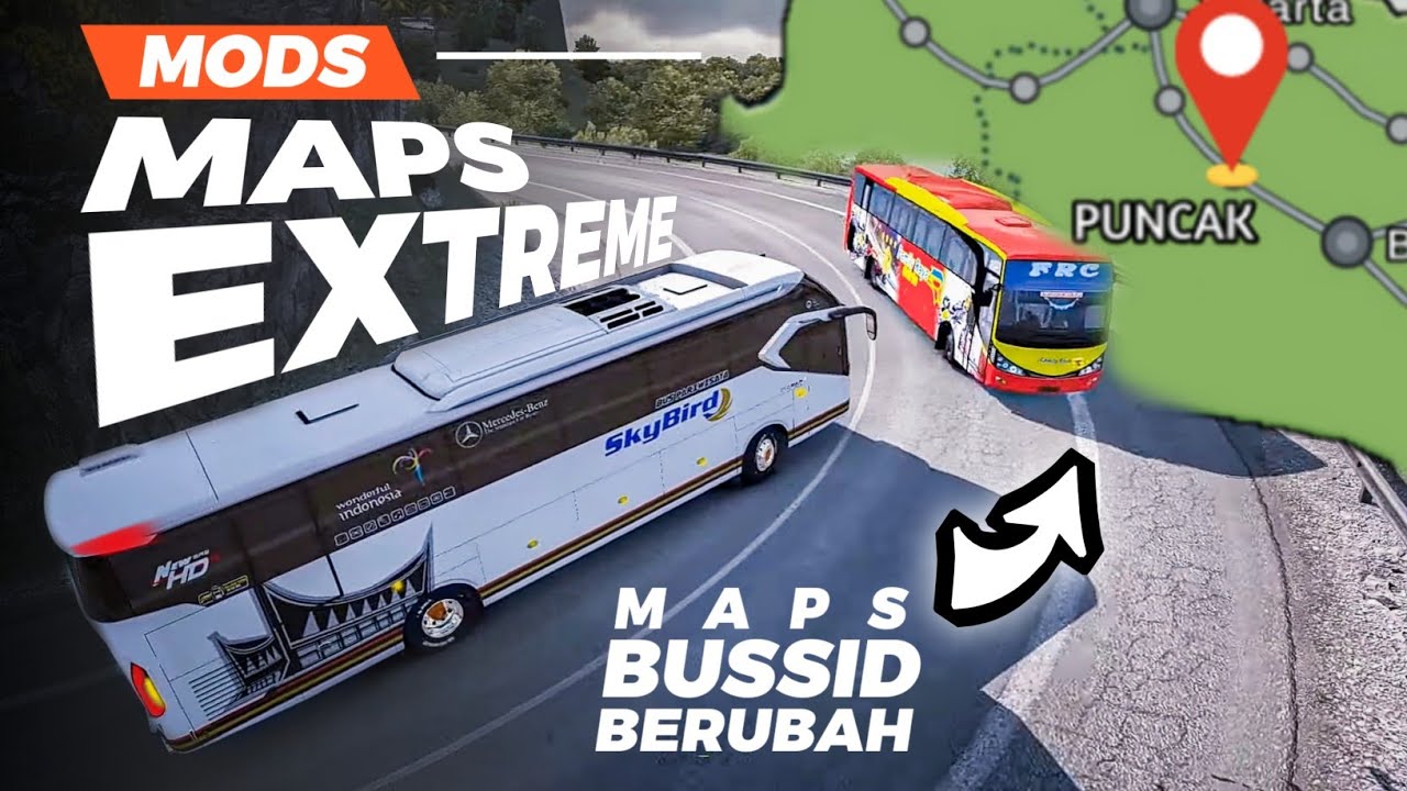 mod map bussid extreme berlubang